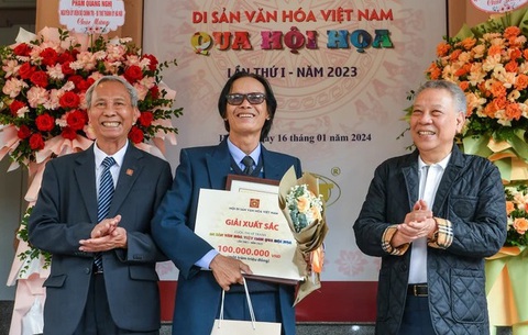 Thi vẽ di sản văn hóa trao giải thưởng khủng nhưng thu tác phẩm - Ảnh 1. Gần 1 tỉ đồng trao giải cuộc thi vẽ tranh di sản văn hóa Việt Nam - Ảnh 1.