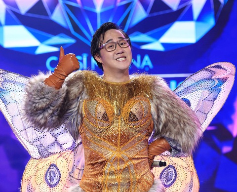 Trung Quân trong mascot Bướm mặt trăng - Ảnh: BTC Trung Quân trong mascot Bướm mặt trăng - Ảnh: BTC