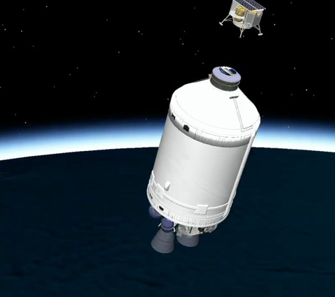 Ảnh minh họa: SpaceflightNow Tàu đổ bộ Mặt trăng Peregrine đã không thể đến được nơi cần đến - Ảnh minh họa: SpaceflightNow