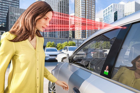 10 xe và công nghệ đáng chú ý nhất tại CES 2024: Có VinFast VF 3- Ảnh 1. 1. Nhận diện khuôn mặt: Công nghệ nhận diện khuôn mặt đã xuất hiện rải rác trên xe thành phẩm, chẳng hạn như Genesis GV60. Tuy nhiên, chỉ một bên thứ 3 như hãng cung ứng danh tiếng Continental mới có thể giúp công nghệ này trở nên phổ biến hơn trên ô tô hiện đại. Đây được đánh giá là công nghệ tiềm năng có thể thay thế hoàn toàn khóa xe trong tương lai, giống khóa xe điện tử thay khóa xe cơ vào năm 1999 - Ảnh: Continental Automotive