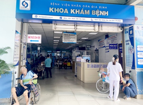 Khoa khám bệnh Bệnh viện Nhân dân Gia Định (TP.HCM) - Ảnh: XUÂN MAI Khoa khám bệnh Bệnh viện Nhân dân Gia Định (TP.HCM) - Ảnh: XUÂN MAI