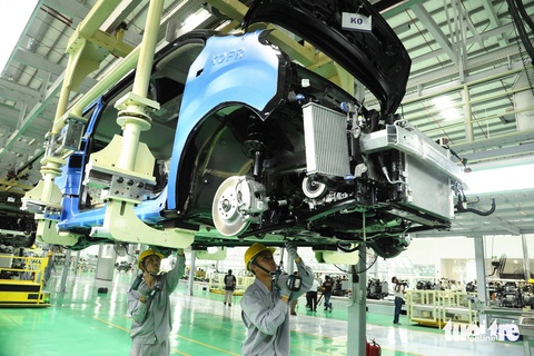 Chính phủ phê duyệt quy hoạch tỉnh Quảng Nam- Ảnh 3. Trong giai đoạn tới Quảng Nam đẩy mạnh phát triển công nghiệp sản xuất, lắp ráp ô tô - Ảnh: LÊ TRUNG