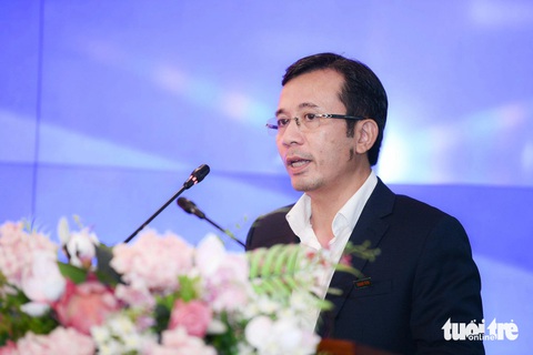 Cục C06 Bộ Công an và báo Tuổi Trẻ ký hợp tác truyền thông đề án 06- Ảnh 5. Phó tổng biên tập báo Tuổi Trẻ Trần Xuân Toàn - Ảnh: NAM TRẦN