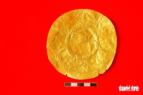 Sưu tập vàng lá Châu Thành là bảo vật quốc gia- Ảnh 1. Sưu tập vàng lá Châu Thành tại Trà Vinh trở thành bảo vật quốc gia - Ảnh: H.T