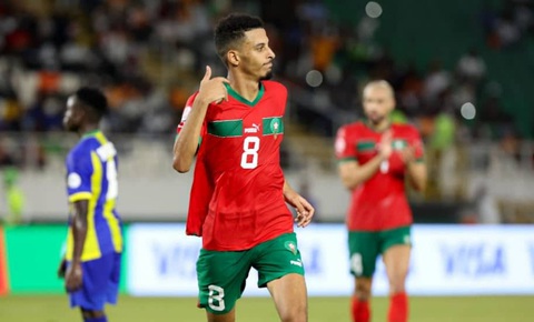Tin tức thể thao sáng 18-1: Martial không được tập cùng đội 1 Man United; Morocco thắng dễ- Ảnh 3. Morocco thắng dễ Tanzania - Ảnh: REUTERS