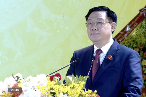 Chủ tịch Quốc hội Vương Đình Huệ phát biểu tại lễ công bố quyết định thành lập thị xã Việt Yên, Bắc Giang - Ảnh: BẮC GIANG Chủ tịch Quốc hội Vương Đình Huệ phát biểu tại lễ công bố quyết định thành lập thị xã Việt Yên, Bắc Giang - Ảnh: BẮC GIANG TV