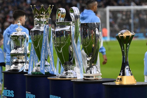 Xem lễ trao giải Dubai Globe Soccer Awards 2023 trên kênh nào?- Ảnh 5. Manchester City giành 5 danh hiệu trong năm 2023 - Ảnh: REUTERS