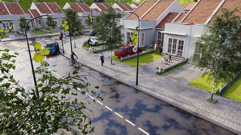 Phối cảnh nhà vườn Mỹ tại dự án Vịnh An Hòa City