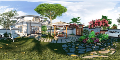 Biệt thự Nhật Bản với sân vườn rộng rãi hướng đến tiêu chuẩn sống nghỉ dưỡng