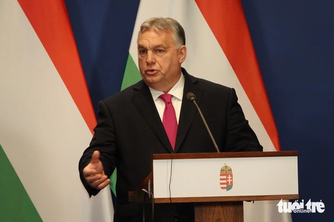 Thủ tướng Viktor Orbán: Hungary hướng Đông và coi trọng Việt Nam- Ảnh 2. Thủ tướng Orbán đánh giá Việt Nam là quốc gia đang phát triển hàng đầu châu Á - Ảnh: QUỲNH TRUNG