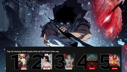 Bộ anime Solo Leveling nổi tiếng như thế nào mà đứng top 1 Netflix?- Ảnh 1. Solo Leveling hiện đang đứng top 1 chương trình truyền hình tại Việt Nam - Ảnh: Netflix