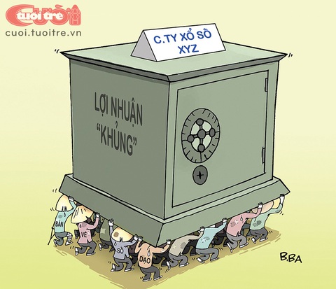 'Có lợi cùng hưởng' với công ty xổ số- Ảnh 1. Những người tạo ra lợi nhuận khủng - Tranh: B.Ba