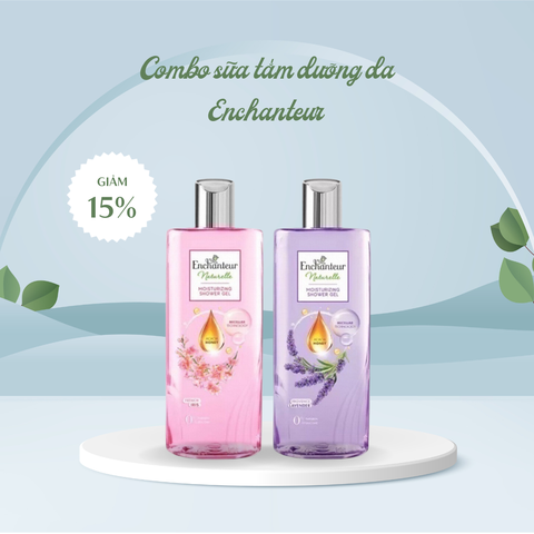 Thương hiệu sữa tắm quốc dân Enchanteur chưa bao giờ làm người mua thất vọng với mùi hương độc đáo và khả năng lưu hương, làm ẩm da hiệu quả. Sắm ngay combo sữa tắm dưỡng da Enchanteur với mức giá cực kỳ ưu đãi ngay hôm nay Thương hiệu sữa tắm Enchanteur chưa bao giờ làm người mua thất vọng với mùi hương độc đáo và khả năng lưu hương, làm ẩm da hiệu quả. Sắm ngay combo sữa tắm dưỡng da Enchanteur với mức giá cực kỳ ưu đãi ngay hôm nay