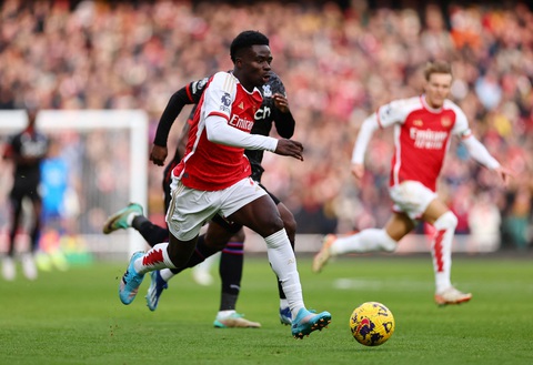 Arsenal đè bẹp Crystal Palace ở vòng 21 Premier League- Ảnh 3. Arsenal có trận cầu bùng nổ trước Crystal Palace - Ảnh: REUTERS