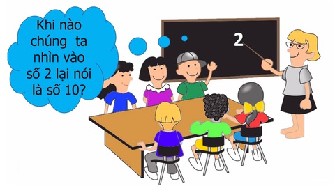 Câu đố hack não: Khi nào chúng ta nhìn vào số 2 lại nói là số 10?- Ảnh 1. Câu đố hack não: Khi nào chúng ta nhìn vào số 2 lại nói là số 10?- Ảnh 1.