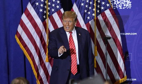 Cựu tổng thống Mỹ Donald Trump phát biểu tại sự kiện vận động tranh cử ở bang New Hampshire ngày 19-1 - Ảnh: AFP Cựu tổng thống Mỹ Donald Trump phát biểu tại sự kiện vận động tranh cử ở bang New Hampshire ngày 19-1 - Ảnh: AFP