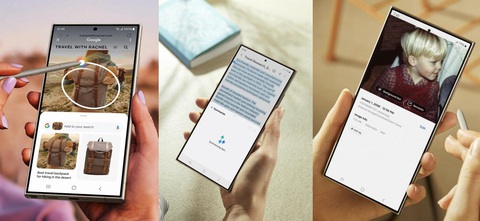 Galaxy AI: Trợ lý cá nhân bậc nhất- Ảnh 2. Bạn có thể khoanh tròn vật thể hiện trên màn hình để tìm thông tin nhanh, nhờ AI rút gọn nội dung bài viết hay chỉnh sửa hình ảnh thông minh hơn trên bộ ba S24 series mới.