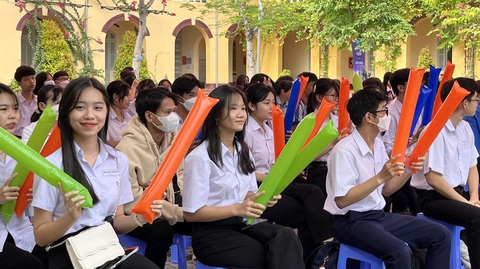 Vinh danh Học sinh 3 tốt của Cần Thơ- Ảnh 2. Có hàng trăm học sinh khắp thành phố Cần Thơ tham dự ngày hội - Ảnh: LAN NGỌC