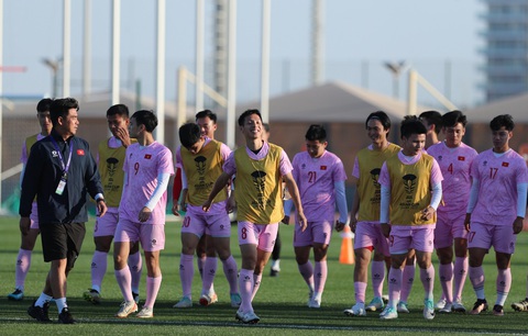 Khuất Văn Khang: 'Bóng đá Đông Nam Á đang tiến bộ'- Ảnh 3. Đội tuyển Việt Nam giữ trạng thái tốt trước thềm trận đấu chia tay Asian Cup 2023 - Ảnh: HOÀNG TUẤN
