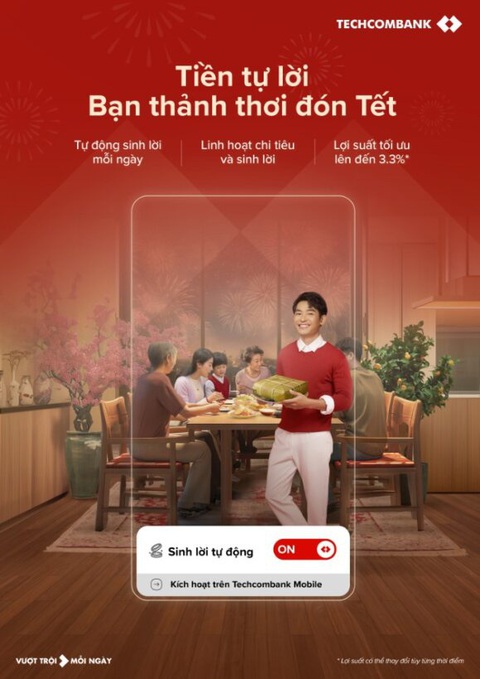 Techcombank ra mắt tính năng mới: Bật để Techcombank ra mắt tính năng mới: Bật để