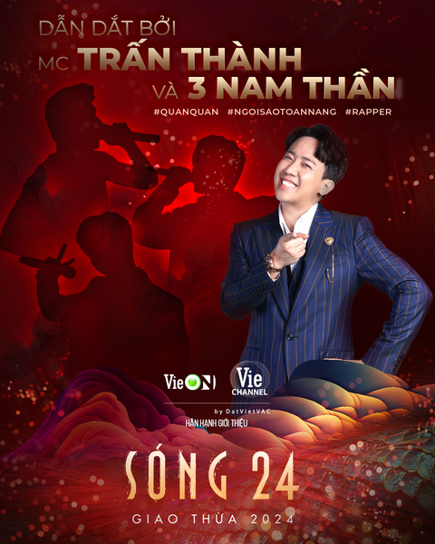 Sóng 24 úp mở dàn MC toàn nam thần, netizen háo hức dự đoán 3 gương mặt siêu hot sẽ cầm trịch cùng Trấn Thành Sóng 24 úp mở dàn MC toàn nam thần, netizen háo hức dự đoán ba gương mặt siêu hot sẽ cầm trịch cùng Trấn Thành