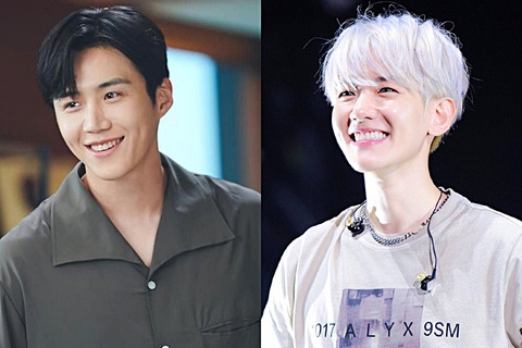 Tại sao cả thế giới chi bộn tiền cho K-pop?- Ảnh 6. Kim Seon Ho (trái) và Baekhyun sẽ lần lượt đến Việt Nam vào tháng 3 và tháng 4 tới - Ảnh: Allkpop