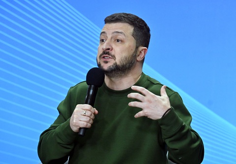 Tổng thống Ukraine Volodymyr Zelensky - Ảnh: AFP Tổng thống Ukraine Volodymyr Zelensky - Ảnh: AFP
