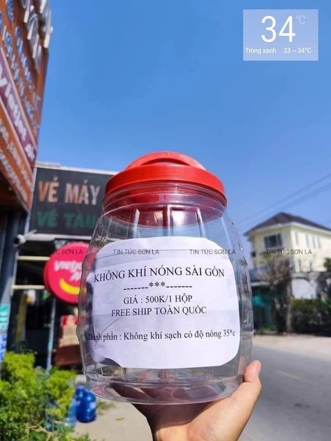 Ảnh vui 24-1: Không khí nóng Sài Gòn thành 'hàng hot' ở miền Bắc- Ảnh 1. Có giá lắm chứ chẳng đùa?!