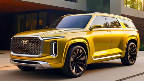 Hyundai Palisade lên đời 2025 sẽ thay đổi như Santa Fe- Ảnh 3. Dự đoán thiết kế Hyundai Palisade thế hệ kế tiếp - Ảnh: Automagztv