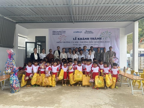 Công ty TNHH Công Nghệ An Pha tài trợ 2 công trình ‘Nhà vệ sinh cho em’- Ảnh 3. 36 phần quà được trao tặng cho học sinh và cô giáo tại trường Mẫu giáo Hoa Anh Đào xác nhận