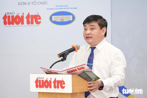Nhà báo Lê Thế Chữ, tổng biên tập báo Tuổi Trẻ, nhận định cuộc thi đã thành công - Ảnh: HỮU HẠNH Nhà báo Lê Thế Chữ, tổng biên tập báo Tuổi Trẻ, nhận định cuộc thi đã thành công - Ảnh: HỮU HẠNH
