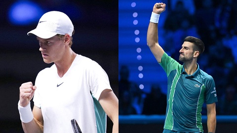 Jannik Sinner (trái) được xem là thử thách khó khăn nhất cho Djokovic - Ảnh: Reuters Jannik Sinner (trái) được xem là thử thách khó khăn nhất cho Djokovic - Ảnh: Reuters