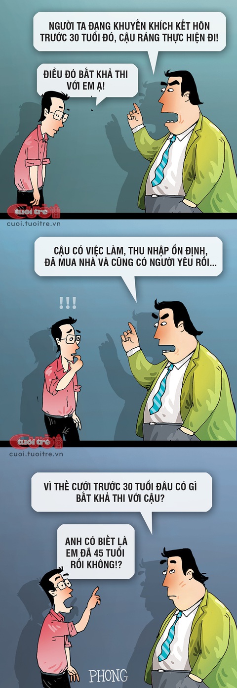 Cưới vợ trước tuổi 30 dễ hay khó- Ảnh 1. Cưới vợ trước tuổi 30 dễ hay khó? - Tranh: LAP