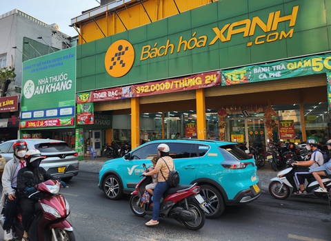 Truy tố người đàn ông trộm 8 chai lăn khử mùi trong Bách Hóa Xanh- Ảnh 1. Cửa hàng Bách Hóa Xanh, nơi xảy ra sự việc - Ảnh: Đ.T.