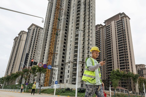 Một khu nhà do Evergrande xây dựng ở thành phố Vũ Hán, Trung Quốc - Ảnh: AFP Một khu nhà do Evergrande xây dựng ở thành phố Vũ Hán, Trung Quốc - Ảnh: AFP