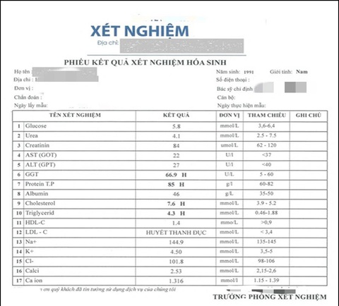 Huyết thanh đục sau những bữa ăn thịnh soạn dịp lễ hội, Tết- Ảnh 2. Kết quả xét nghiệm cho thấy huyết thanh của bệnh nhân 32 tuổi bị đục
