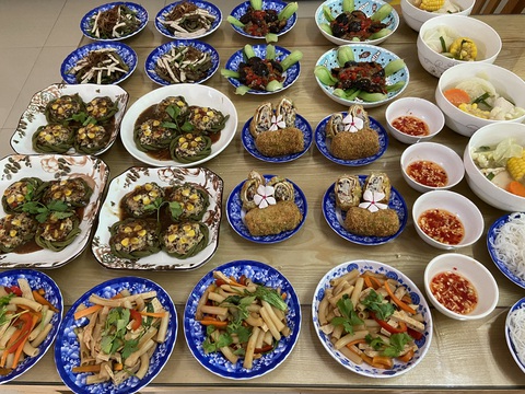 Mâm cúng chay đẹp mắt Mâm cúng chay đẹp mắt