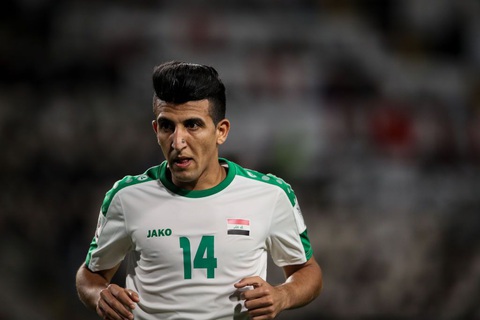 Tuyển Iraq mất trụ cột trước thềm Asian Cup 2023- Ảnh 1. Amjad Attwan lỡ hẹn với Asian Cup 2023 - Ảnh: GETTY IMAGES