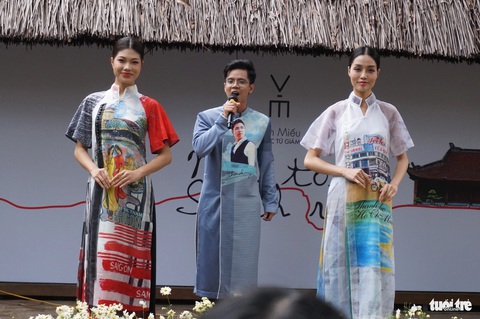 Mấu thiết kế kể chuyện Sài Gòn năng động và nghĩa tình của Công Huân - Ảnh: T.ĐIỂU Mẫu thiết kế kể chuyện Sài Gòn năng động và nghĩa tình của Công Huân - Ảnh: T.ĐIỂU