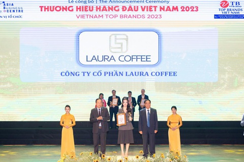 Laura Coffee vinh dự vào Top 10 Thương Hiệu Hàng Đầu Việt Nam 2023- Ảnh 1. Laura Coffee vinh dự vào Top 10 Thương Hiệu Hàng Đầu Việt Nam 2023- Ảnh 1.