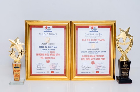 Laura Coffee vinh dự vào Top 10 Thương Hiệu Hàng Đầu Việt Nam 2023- Ảnh 2. Laura Coffee vinh dự vào Top 10 Thương Hiệu Hàng Đầu Việt Nam 2023- Ảnh 2.