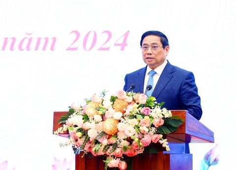 Thủ tướng Phạm Minh Chính phát biểu chỉ đạo hội nghị - Ảnh: TRẦN HUẤN Thủ tướng Phạm Minh Chính phát biểu chỉ đạo hội nghị - Ảnh: TRẦN HUẤN