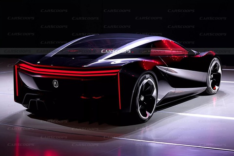 Sắp có siêu xe điện Honda NSX mới, hồi sinh mẫu huyền thoại- Ảnh 3. Dự đoán thiết kế của Honda NSX bản thuần điện - Ảnh: Carscoops