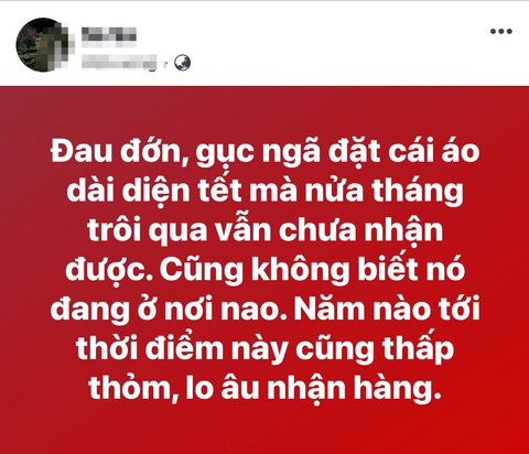 Đặt mua áo dài Tết qua mạng, lo tới Tết vẫn chưa có áo dài- Ảnh 2. Chị em thấp thỏm chờ nhận hàng - Ảnh: Chụp màn hình