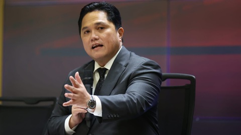 HLV Shin Tae Yong sắp chia tay Indonesia, PSSI nói gì?- Ảnh 2. Chủ tịch PSSI Erick Thohir để ngỏ khả năng chia tay HLV Shin Tae Yong - Ảnh: PSSI