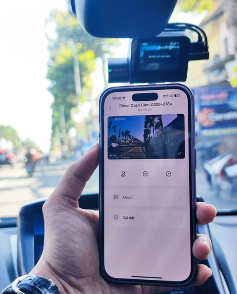 Camera hành trình 70mai A200 ghi hình trước sau thế hệ mới- Ảnh 5. Camera hành trình 70mai A200 ghi hình trước sau thế hệ mới- Ảnh 5.