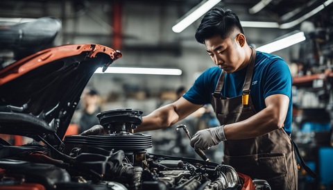 Gara sửa xe xăng dầu lao đao, dẹp tiệm vì xe điện- Ảnh 1. Quá trình chuyển đổi sang xe điện đang làm thay đổi chóng mặt thị trường ô tô, ảnh hưởng đến kế sinh nhai của các gara sửa xe vốn xoay quanh động cơ đốt trong - Ảnh: Korean-motor-spares