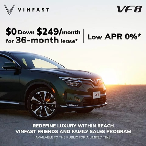 VinFast VF 8 trở thành xe mới có giá thuê rẻ nhất nước Mỹ, VF 9 cập bến đại lý- Ảnh 2. VinFast VF 8 trở thành xe mới có giá thuê rẻ nhất nước Mỹ, VF 9 cập bến đại lý- Ảnh 2.