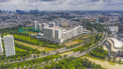 Bài viết của Tổng bí thư Nguyễn Phú Trọng nhân kỷ niệm 94 năm Ngày thành lập Đảng Cộng sản Việt Nam- Ảnh 5. Khu đô thị Phú Mỹ Hưng, quận 7, TP.HCM - Ảnh: QUANG ĐỊNH
