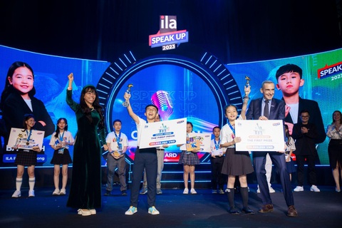 Chung kết ILA Speak Up 2023: Những tài năng tỏa sáng- Ảnh 5. Hai quán quân ở 2 bảng